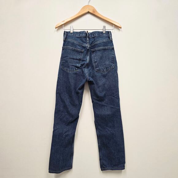 Agolde Women's Straight Leg Jeans - Dark Blue - Picture 2 of 9